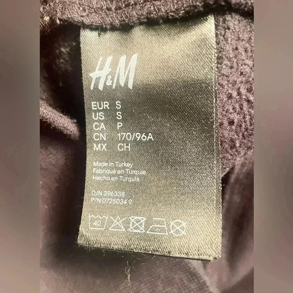 EXYTS x HM black crew neck casual relaxed fit cotton long sleeve sweatshirt S - Picture 5 of 5